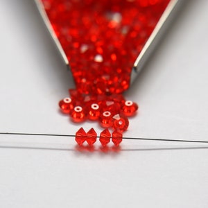 5x3mm Crystal Swarovski 5305 Flat Bicone Beads Hyacinth (236) 36/72/144/432/720 Pieces vintage premium beads, wedding embellishments