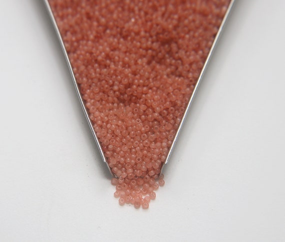 Rose Peach Opal Charlotte Cut Seed Beads, 13/0 Premium Glass Beads