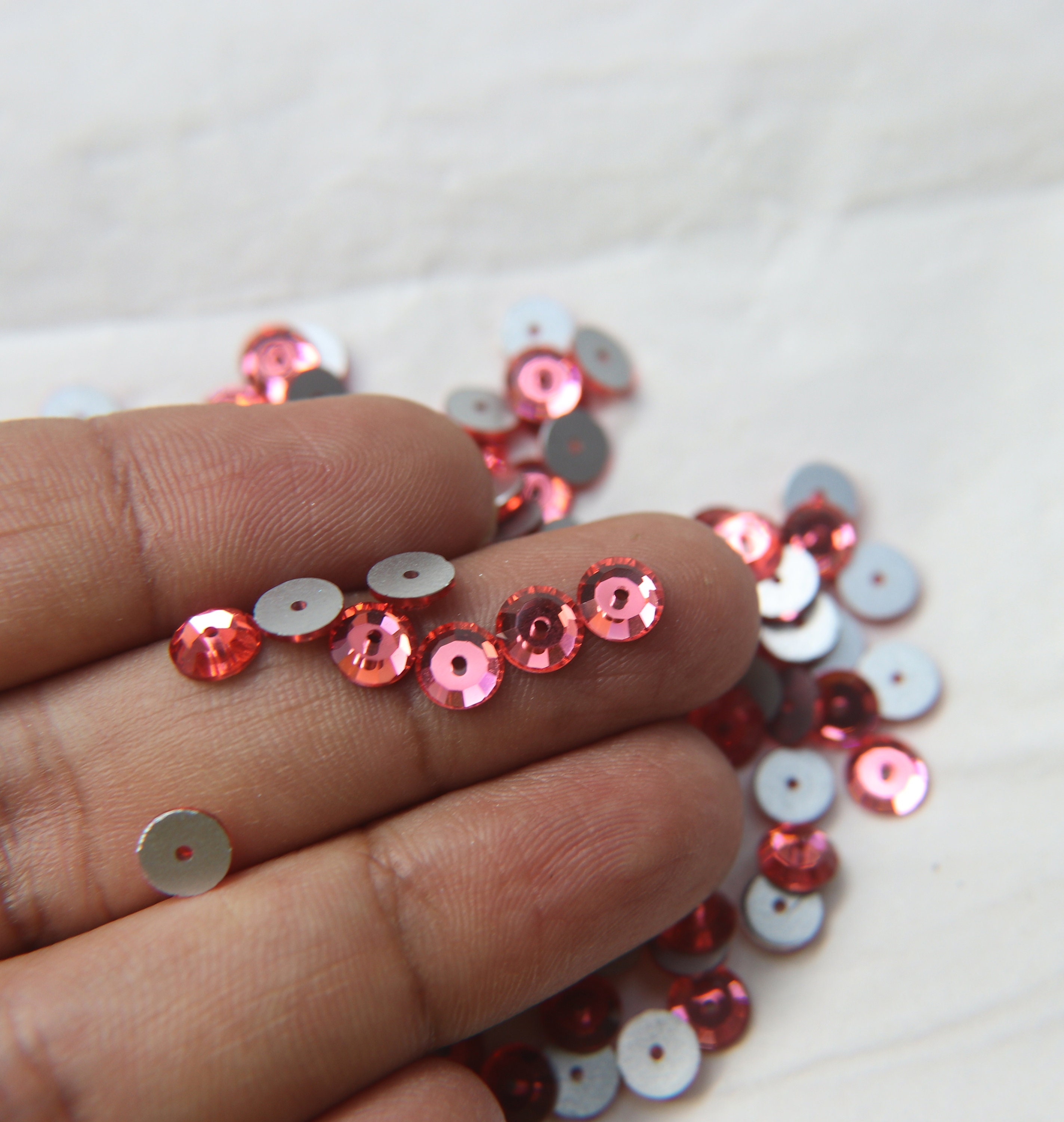 Swarovski Crystal 6MM 3000 Vintage Lochrose SEW ON STONES Etsy