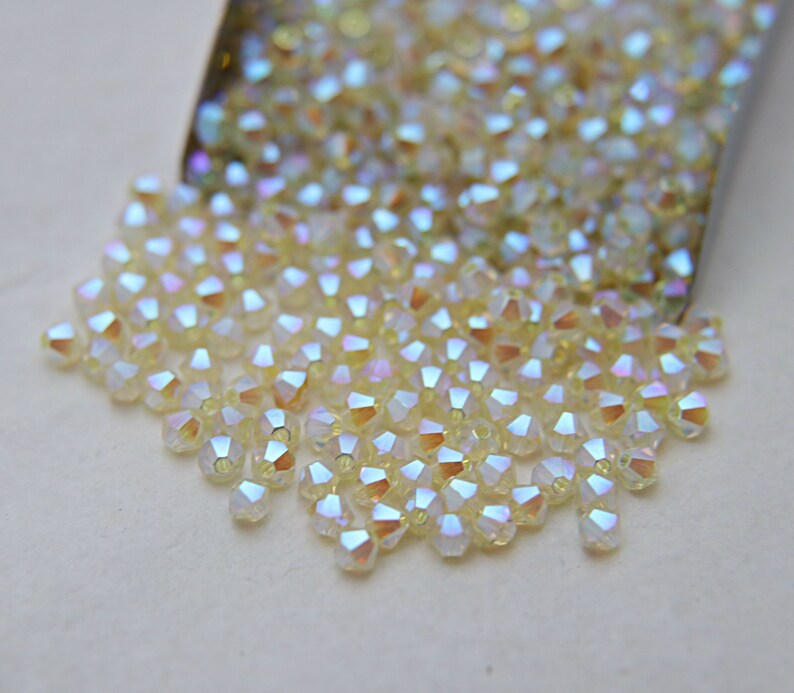 Swarovski Jonquil AB Bicone Beads (3/4mm) 36-720 Pieces image 3