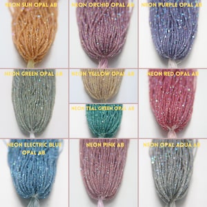 11/0 Hanks Charlotte Cut Beads Patina Opal Neon 10 colors of Aurore Boreale PREMIUM SEED BEADS Native Supplies truecuts beads