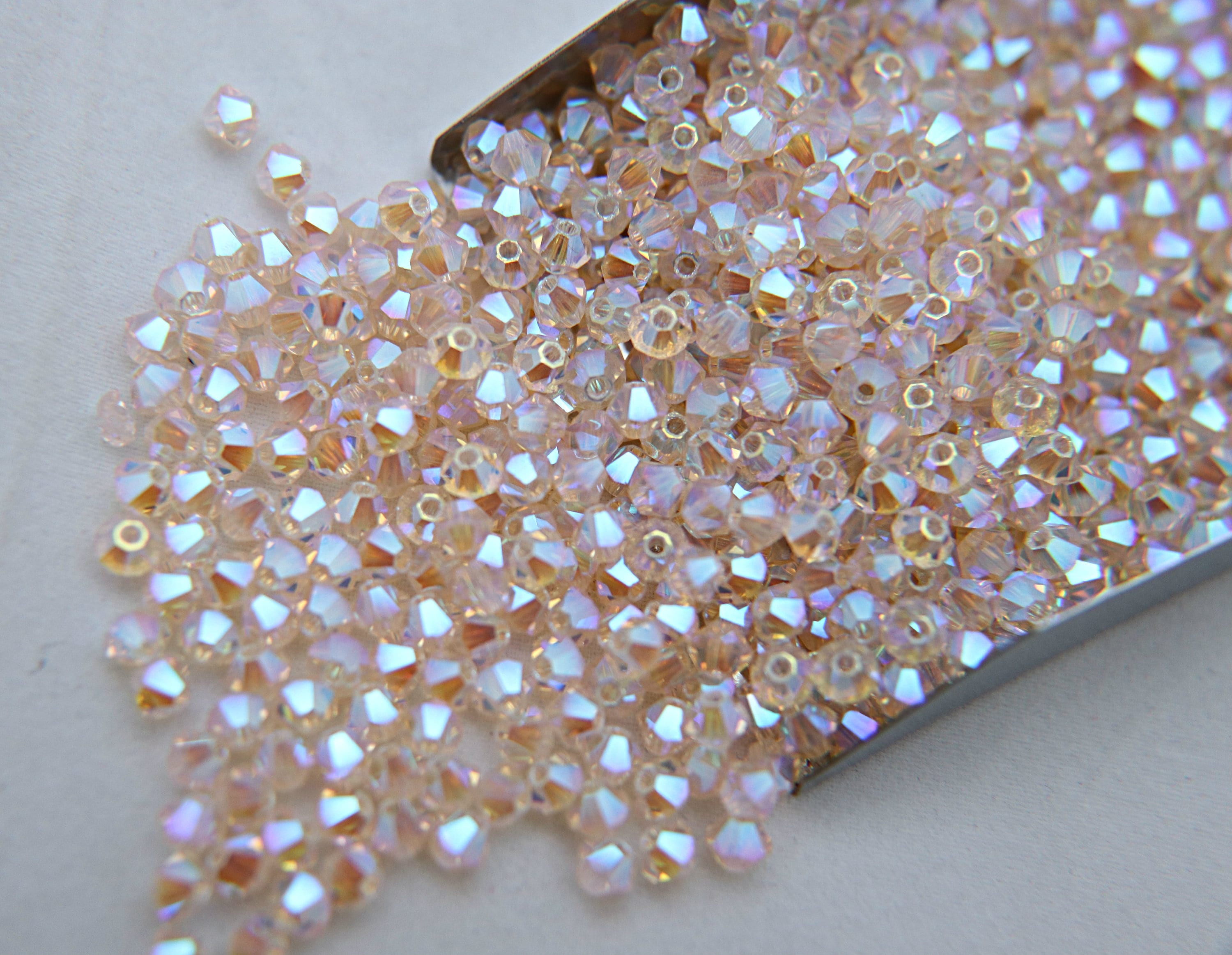 Swarovski 5328 3mm Xilion Bicone Beads Crystal AB 2X (72 pieces)