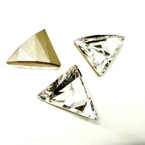 Swarovski 4717 Delta Fancy Stone 21.5mm Crystal Foiled jewelry making stones