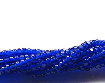 11/0 Charlotte true Cut Beads Royal Blue Transparent 10/20/50/250/500 Grams faceted seed beads embroidery materials, jewelry making