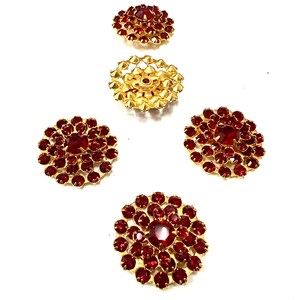 Swarovski placcato oro vintage da 21 mm, tre strati, design in Siam, decorazioni fai da te, decorazioni per matrimoni