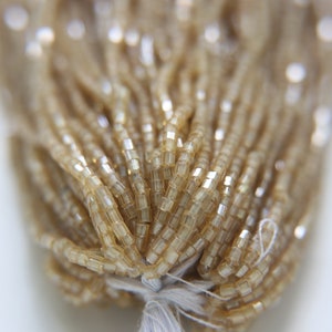 11/0 Czech Two Cut Seed Bead Light Topaz Luter 1/5/25 Full hanks Preciosa Ornella loose beads, mix beads, embroidery materials, craft supply