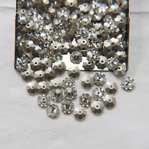 Pietra da cucire Swarovski Margarita da 6 mm (3700) Crystal Foiled 12/24/72/144 pezzi Materiali PREMIUM