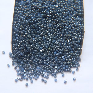 11/0 Charlotte True Cut Beads Ionized Premium Medium Sapphire Opal 10/20/50/250/500 Grams PREMIUM SEED Beads