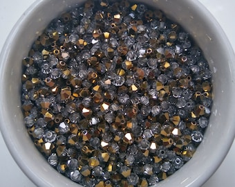 Swarovski Crystal Dorado Bicones, 4mm Beads for Jewelry Making