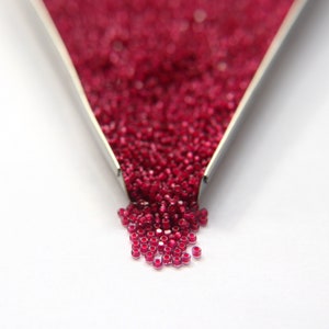 Perles charlotte véritable taille 11/0 améthyste doublée fuchsia 10/20/50/250/500 grammes PERLES DE GRAINES DE QUALITÉ SUPÉRIEURE, approvisionnement indigène