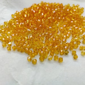 Sunflower Swarovski Bicone (4mm) 36/72/144/432/720 Pieces jewelry making, crafts supplies, decorations, embroidery materials