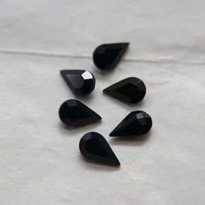 10X6 mm Vintage Swarovski fancy Pear in Jet Unfoiled 36/72/144 Pieces Jewery making stones gemstones, fancy opal stones