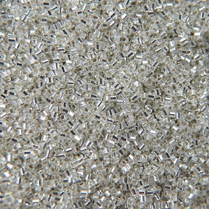 15/0 Miyuki Hex Cuts in color Crystal Silver Lined Japanese Beads 10/20/50/100 Grams embroidery materials, beading supplies