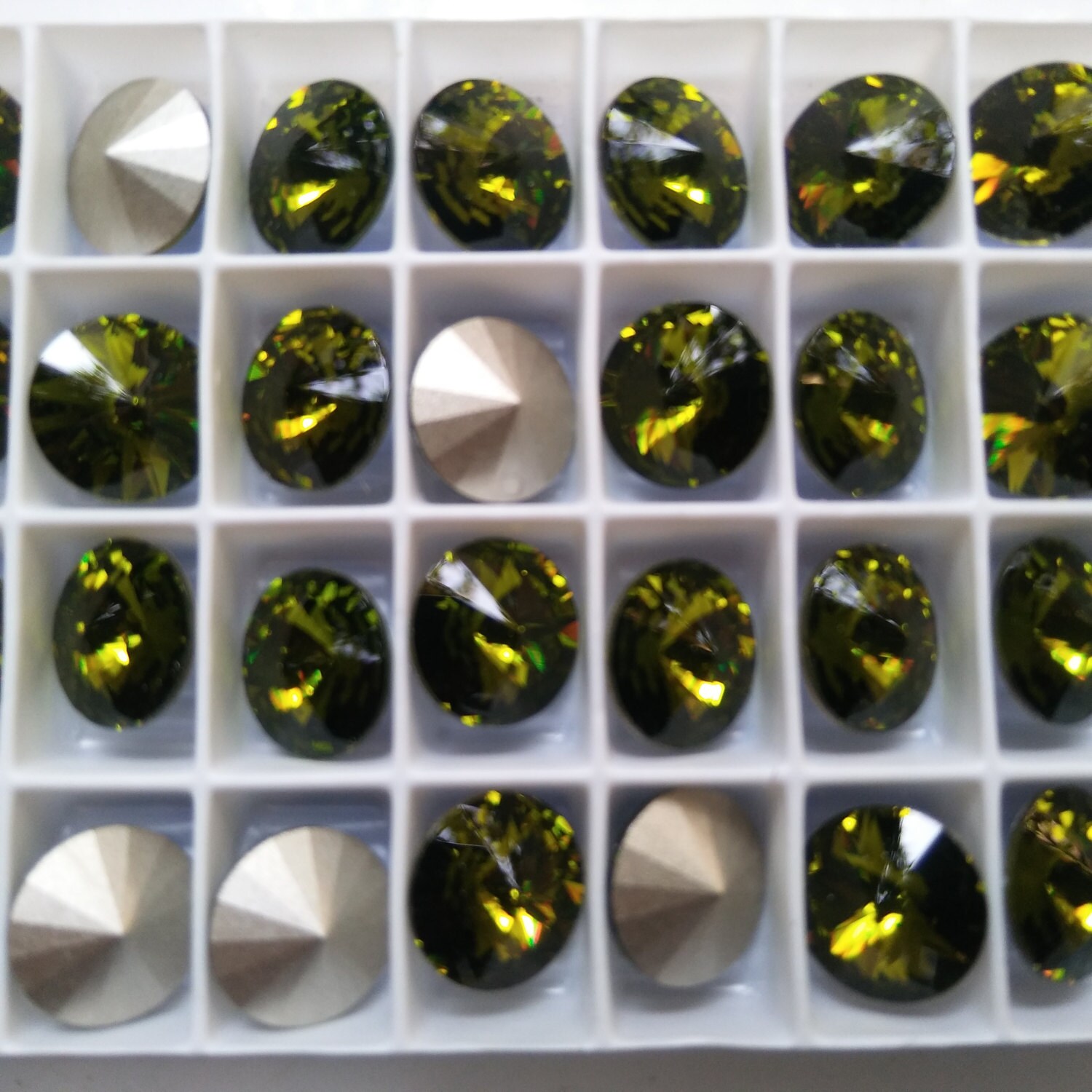 14mm Swarovski 1122 Rivoli Crystal Foliowane w 24 kolorach 2