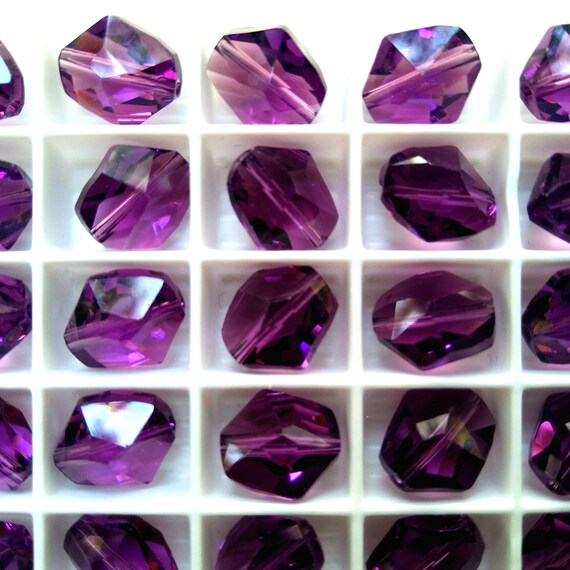 6mm Bicone Birthstone Crystal Bead – Purple Wyvern Jewels