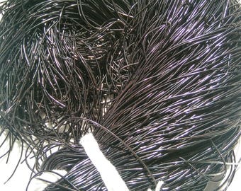 BLACK Metallic French Wire, Bullion Wire, Gimp Wire 50/100/200/400 Grams