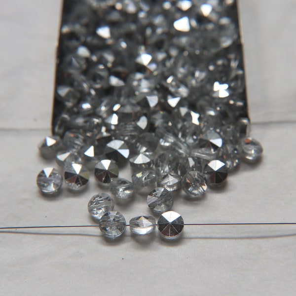 6mm SWAROVSKI 5102 Rivoli Perles de cristal en crystal comet 2/4/24/72/144 Pièces PREMIUM Matériaux