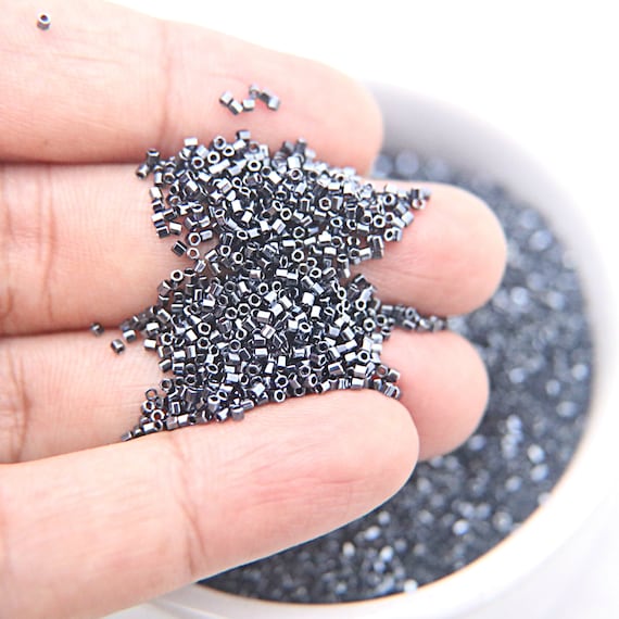 Miyuki Hex Cut Beads, Gunmetal Japanese Seed Beads (15/0) - Etsy