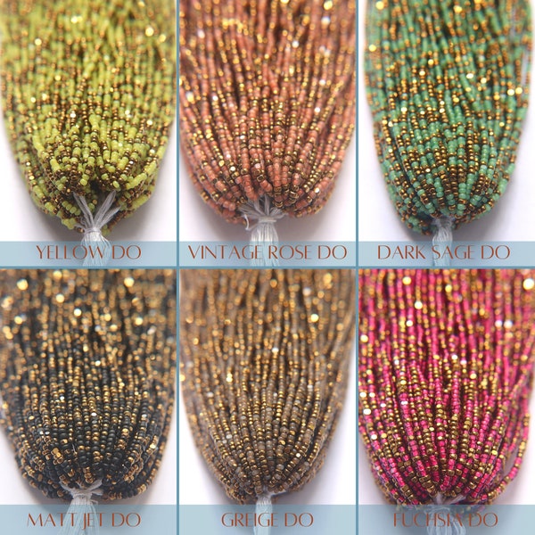 11/0 Charlotte true Cut Beads Designer Mix Hanks (11 Colors) 1/5/25/50/100 2mm jewellery beads soup, jewelry supply, native supply