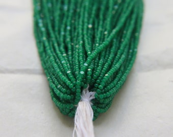 Opal Green Charlotte Cut Glass Beads 11/0, Jewelry Making Supply