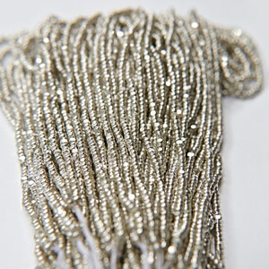 11/0 Sterling Silver Charlotte Cut Beads, Jewelry Making