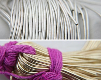 Srebrny/złoty drut francuski, drut giętki (2,2 mm)