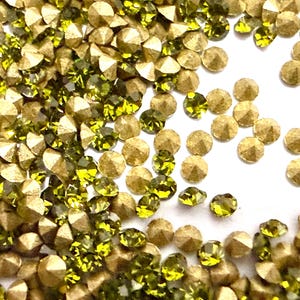 Swarovski Crystal Chatons: PP3 1mm Xilion, Mix Colors KHAKI