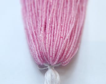 Matt French Rose Charlotte Cut Glass Beads 13/0, Jewelry Supply