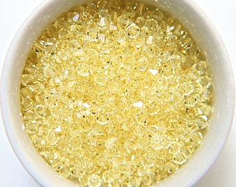 Jonquil Swarovski Bicone Beads, 4/5mm Jewelry Making Supplies