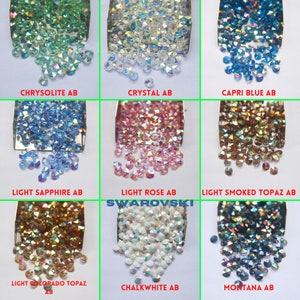 6mm SWAROVSKI 6428 Rivoli Crystal Pendant Beads in (13 Colors) 2/4/24/72/144 Pieces PREMIUM Materials, Crystal findings