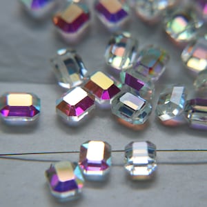 10x12mm 5105 - rare rectangular Swarovski crystal bead 2/6/12/36/72/144 Pieces, jewelry making, vintage findings, Premium Materials