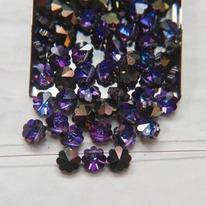 8mm SWAROVSKI 5110 - Daisy vintage Swarovski crystal bead in Vitrail Medium 2/4/24 Pieces PREMIUM MATERIALS
