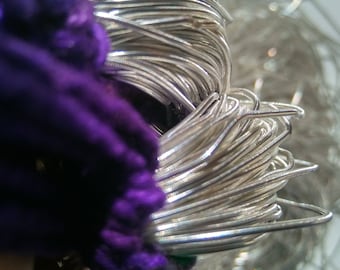 Sterling Silver French Wire, Bullion Gimp Wire (50/100/200/400 Grams)
