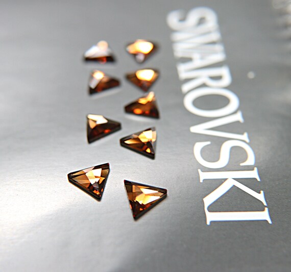 Swarovski Smoked Topaz Cosmic Delta Rhinestones (12.5mm) - Etsy