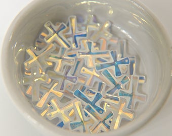 Pendente a croce classico in cristallo Swarovski Elements da 20 mm (2 colori) - 6860 Forniture di gioielli