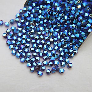 4mm Swarovski Garnet AB Bicone Beads, Jewelry Making Supply
