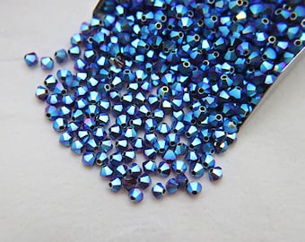 Cuentas bicónicas Swarovski Garnet AB de 4 mm, para la fabricación de joyas