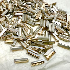 Swarovski 4500 Crystal Golden Shadow Baguette Fancy Stone 10x3 mm 12/36/144/432/720 Pieces gemstones jewlery making color zirconium