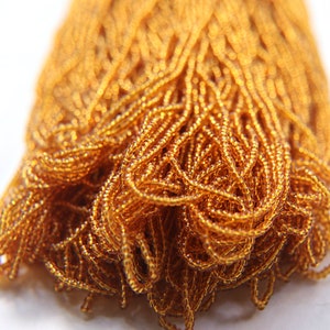 11/0 Czech Seed Bead Transparent Topaz 1/5/25/50/100 Full hanks Preciosa Ornella loose beads, mix beads, embroidery materials, craft supply