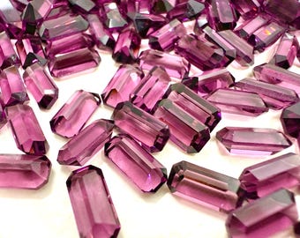 Vintage Swarovski Amethyst Octagon Crystals 10x5mm, Article 4600