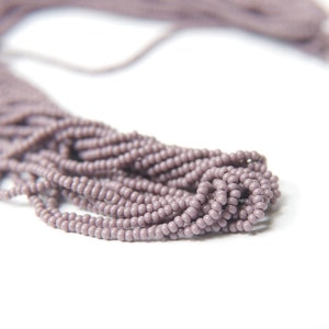 11/0 Czech Seed Bead Opaque Purple 1/5/25 Full hanks Preciosa Ornella loose beads, mix beads, embroidery materials, craft supplies, RARE