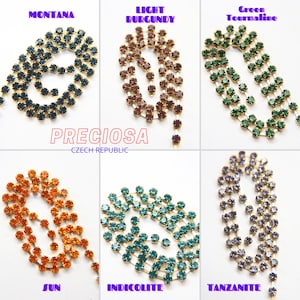 16ss Preciosa-strassketting, 4 mm kristallen ketting, bruidsversiering