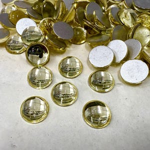 12 mm Swarovski Round Cabochon Cabs Jonquil foiled Article # 2090/4 Vintage Flat Back