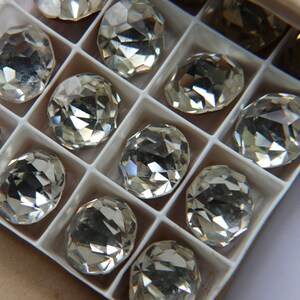 18mm Swarovski Vintage Crystal sventato 2/6 Pezzi MATERIALI PREMIUM