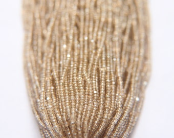 Crystal Golden Honey Charlotte Cut Seed Beads, 11/0 Hanks