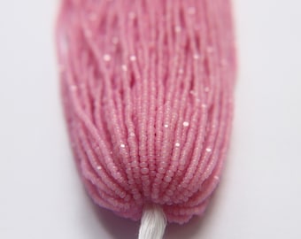 11/0 Hanks Charlotte Cut Beads French Rose Opal 1/5/25/50/100 Hanks 2.0mm jewellery rare glass beads, jewelry supply, Native supply