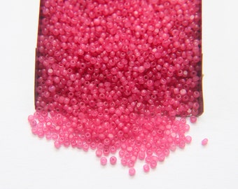 11/0 Charlotte Cut Beads Rose Opal 10/20/50/250/500 Grams PREMIUM SEED BEADS, Native Supply