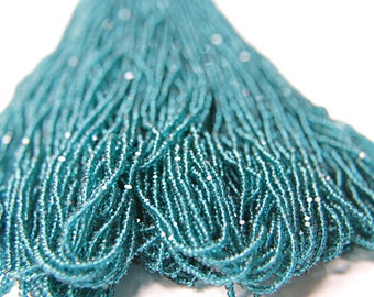 11/0 Hanks Charlotte Cut Beads 50710 Transparent Teal Green 1/5/25/50/100 Hanks 2.0mm glass beads, jewelry supply, findings, craft supply