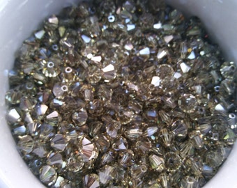 5mm Jonquil Satin Swarovski Bicone Beads: Jewelry Making, Embroidery, Wedding Decoration