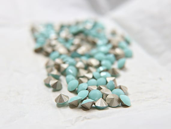 Swarovski 34ss Chaton Round Mint Alabaster (397) 6/12/24/100/300